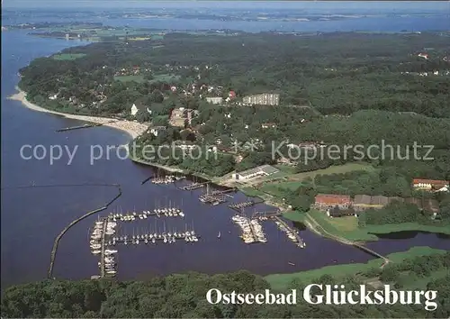 Gluecksburg Ostseebad Fliegeraufnahme Hafen Kat. Gluecksburg (Ostsee)