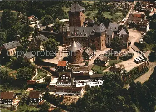 Schloss Burg Wupper Fliegeraufnahme Kat. Solingen