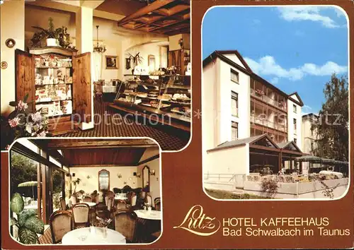 Bad Schwalbach Kaffeehaus Lutz Hotel Garni Kurpark Kat. Bad Schwalbach