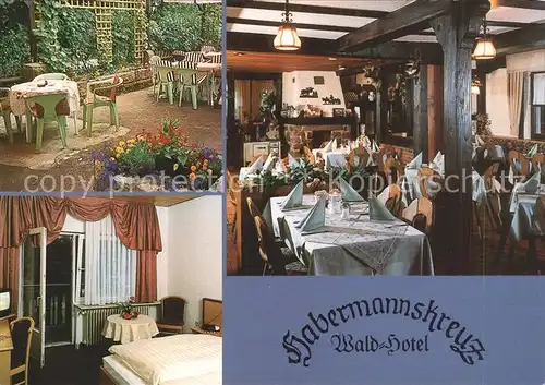 Erbach Odenwald Wald Hotel Habermannskreuz  Kat. Erbach