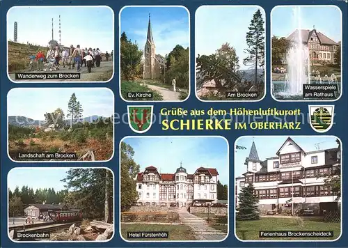 Schierke Harz Wasserspiele Rathaus Ferienhaus Brockenscheideck Hotel Fuerstenhoeh / Schierke Brocken /Harz LKR