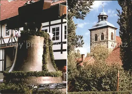 Hornburg Wolfenbuettel Bronzeglocke Kirchturm ev luth Kirche Kat. Hornburg