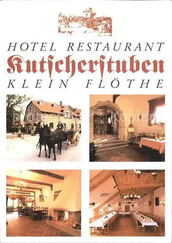 Klein Floethe Hotel Restaurant Rutscherstuben Kat. Floethe