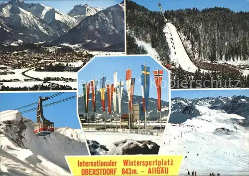 Oberstdorf Internationaler Wintersportplatz Luftseilbahn Kat. Oberstdorf