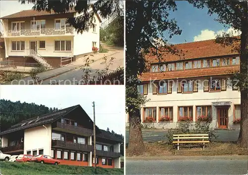 Glatten Freudenstadt Gasthof zur Linde Gaestehaus Haus am Walde Kat. Glatten