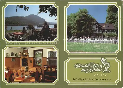 Bad Godesberg Weinhaeuschen am Khein  Kat. Bonn