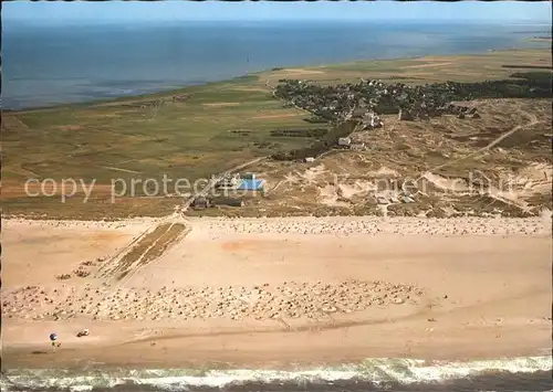 Amrum Badestrand Fliegeraufnahme Kat. Nebel