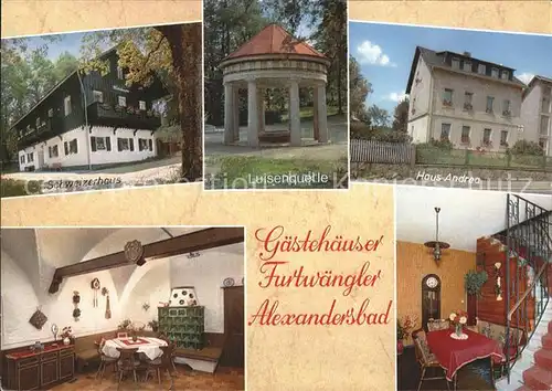 Bad Alexandersbad Gaestehaeuser Furwaengler Haus Andrea Luisenquelle  Kat. Bad Alexandersbad