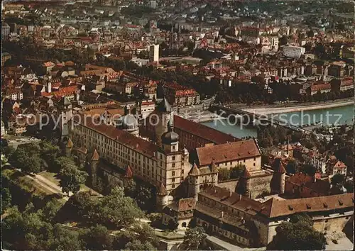 Wuerzburg Festung Marienberg Blick Stadt Kat. Wuerzburg