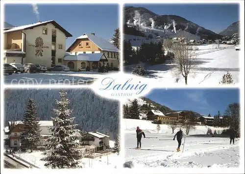 Bad Kleinkirchheim Kaernten Gasthof Daling Skifahrer Kat. Bad Kleinkirchheim