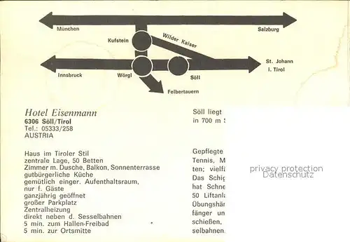 Soell Hotel Eisenmann Kat. Soell