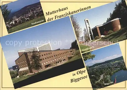 Olpe Biggesee Mutterhaus Franziskanerinnen Grabkapelle  Kat. Olpe