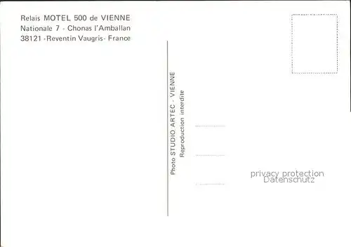 Reventin Vaugris Relais Motel 500 de Vienne Kat. Reventin Vaugris