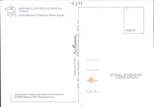 Merkwiller Pechelbronn Etablissement Thermal Kat. Merkwiller Pechelbronn