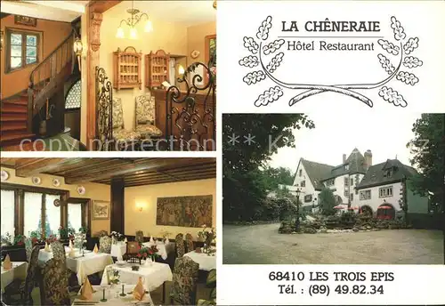 Trois Epis Haut Rhin Elsass La Cheneraie Hotel Restaurant Kat. Ammerschwihr