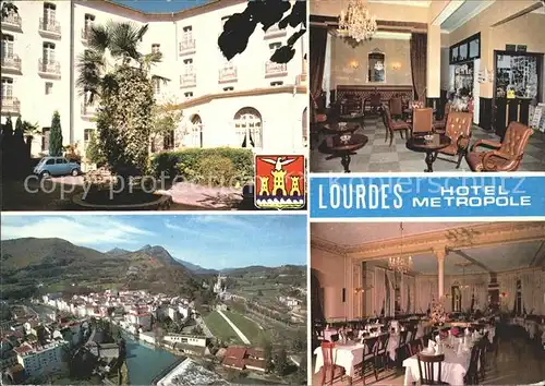 Lourdes Hautes Pyrenees Grand Hotel Metropole Kat. Lourdes