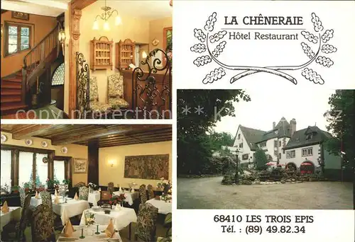 Trois Epis Haut Rhin Elsass La Cheneraie Hotel Restaurant  Kat. Ammerschwihr