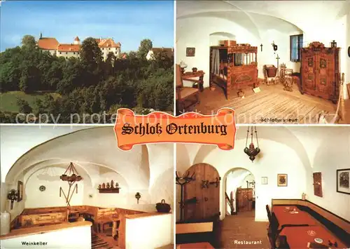 Ortenburg Schloss Museum Restaurant Weinkeller Kat. Ortenburg
