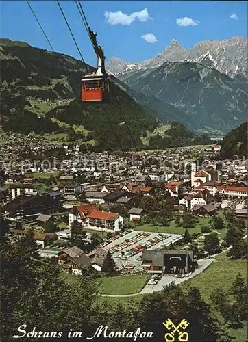 Schruns Vorarlberg Zimba Luftseilbahn Kat. Schruns