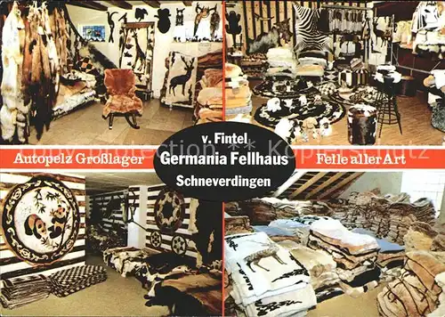 Schneverdingen Autopelz Grosslager Fellhaus v. Fintel Kat. Schneverdingen