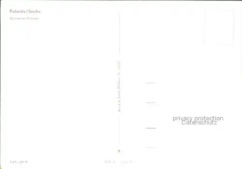 Pulsnitz Sachsen Sternwarte Rulsnitz Kat. Pulsnitz
