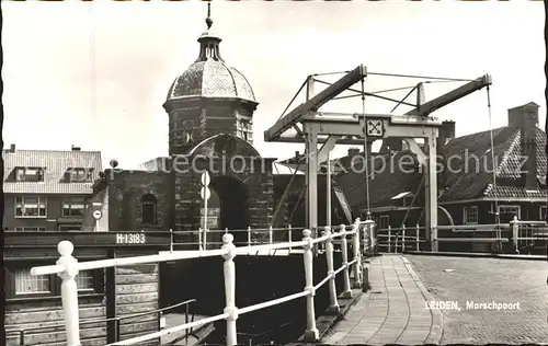 Leiden Morschpoort Ziehbruecke Kat. Leiden