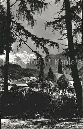 Unterseen Kirchen mit Jungfrau Kat. Unterseen