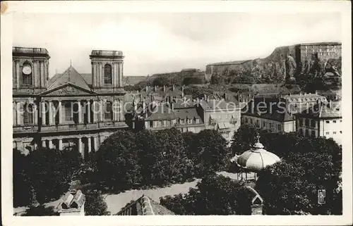 Belfort Alsace Eglise St Christophe et Chateau Kat. Belfort