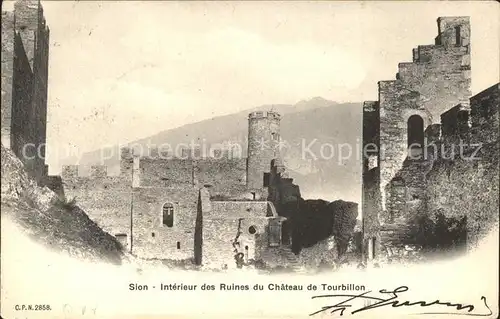 Sion VS Ruines du Chateau de Tourbillon Kat. Sion