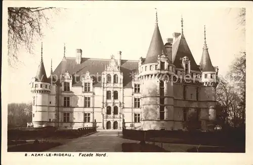 Azay le Rideau Facade Nord Kat. Azay le Rideau