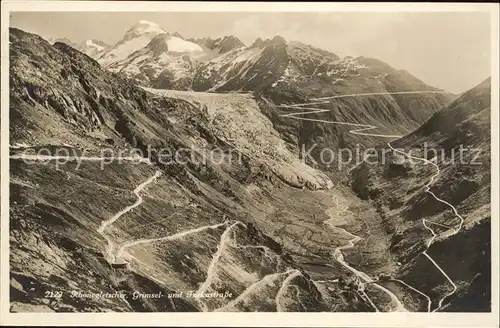 Rhonegletscher Glacier du Rhone Grimsel  und Furkastrasse Kat. Rhone