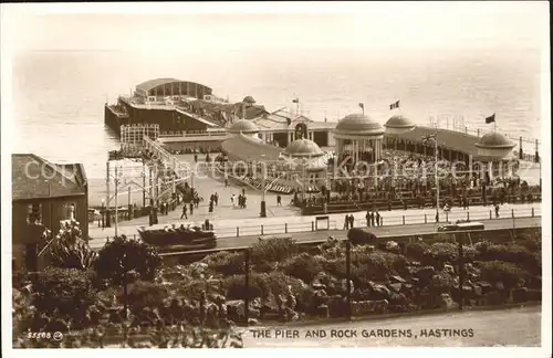 Hastings East Sussex Pier and Rock Gardens Kat. Hastings