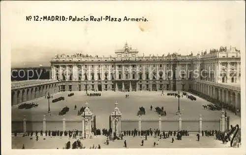 Madrid Spain Palacio Real Plaza Armeria Kat. Madrid