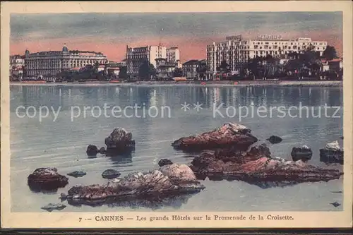 Cannes Alpes Maritimes Hotels sur Promenade de la Croisette Kat. Cannes