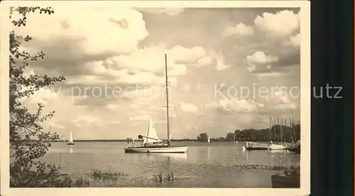 Brandenburg Havel Kirchmoeser Bootshafen Plauer See Kat. Brandenburg