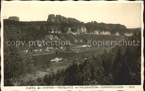 Krippen Bad Schandau Elbtal Postelwitz Falkenstein Schrammsteinen Kat. Bad Schandau