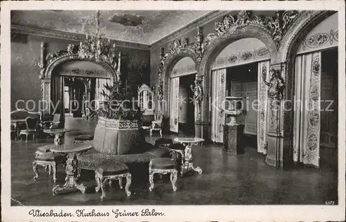 Wiesbaden Kurhaus Gruener Salon Kat. Wiesbaden