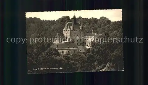 Waldheim Sachsen Burg Kriebstein  Kat. Waldheim Sachsen