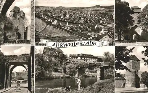 Ahrweiler Grafschaft Ehrenwall Obertor Adenbachtor  Kat. Grafschaft