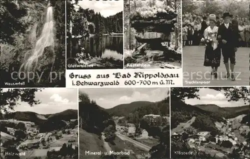 Bad Rippoldsau Schwarzwald Glaswaldsee Trachtenpaar Kastelstein Kloesterle  Kat. Bad Rippoldsau Schapbach