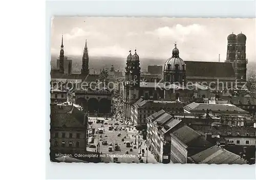 Muenchen Odeonsplatz Theatinerkirche Kat. Muenchen