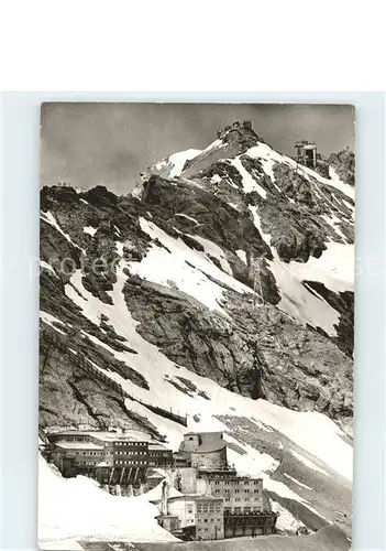 Zugspitze Zugspitzbahn Hotel Schneefernerhaus Gipfelstation Muenchner Haus  Kat. Garmisch Partenkirchen