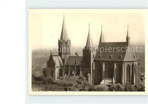 Oppenheim Katharinenkirche Ruine Landskron Kat. Oppenheim Rhein