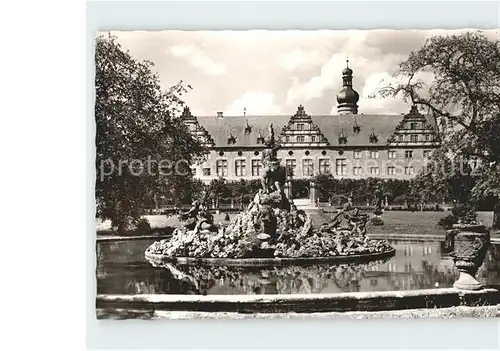 Weikersheim Schloss Parkansicht Kat. Weikersheim