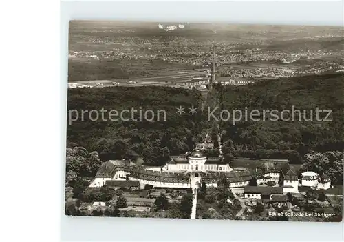 Solitude Stuttgart Fliegeraufnahme Schloss Kat. Stuttgart