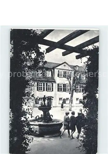 Weimar Thueringen Gaensemaennchenbrunnen Schillerhaus  Kat. Weimar