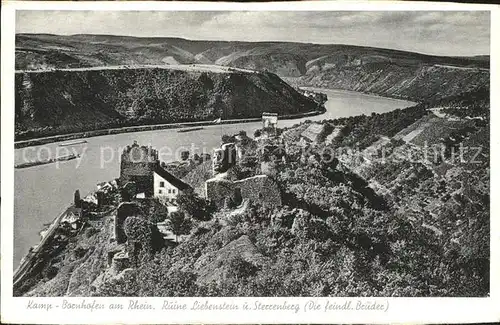 Kamp Bornhofen mit Burg Liebenstein und Sterrenberg Kat. Kamp Bornhofen