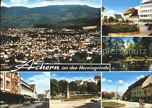 Achern Baden Panorama Hornisgrinde Stadtansichten Kat. Achern