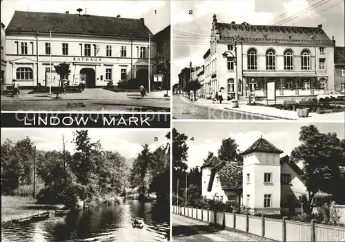 Lindow Mark Rathaus Kulturhaus Am Kanal Kinderkurheim Kat. Lindow Mark
