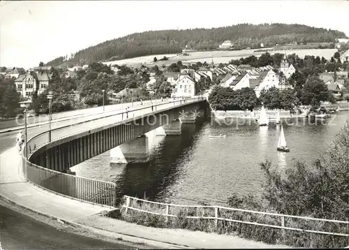 Saalburg Saale Stausee der Bleiloch Saaletalsperre Kat. Saalburg Ebersdorf